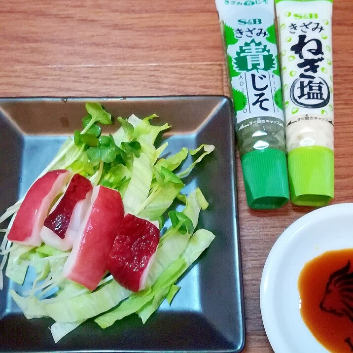 かいわれ大根とレタスとタコの頭お刺身のおつまみ レシピ 作り方 By みずたまsweet 楽天レシピ かいわれ大根とレタスとタコの頭お刺身のおつまみ レシピ 作り方 By みずたまsweet 楽天レシピ